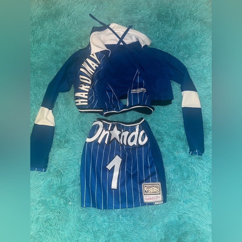 Custom made Orlando magic jersey 3 piece.